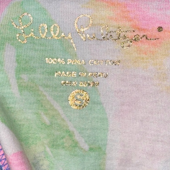 Lilly Pulitzer Marlowe Dress Jungle Utopia Print 3/4 Sleeve S Floral Cotton - Picture 4 of 4